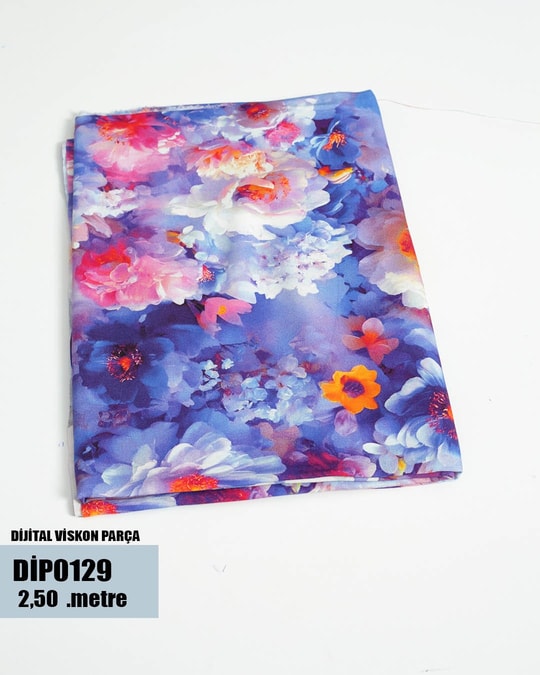 DİJİTAL Viskon Parça Kumaş DİP0129-29DİP0129