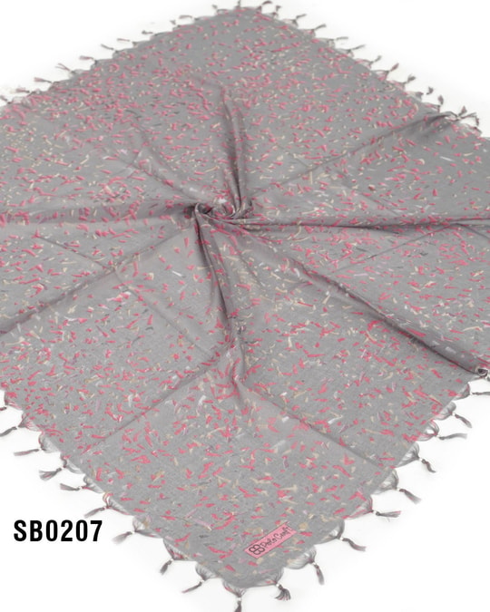 DİMİ 100*100 CM COTTON SÖKME BONCUKLU EŞARP SB0207-6008SB0207