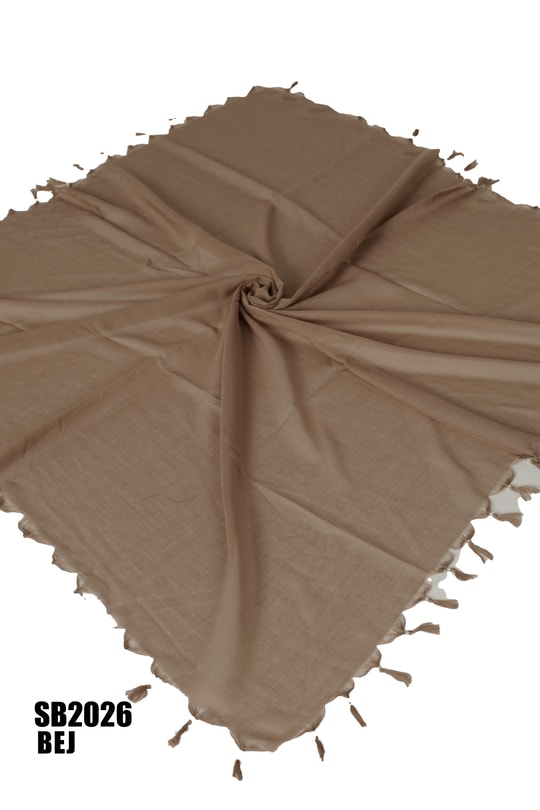 DİMİ 110*110 CM COTTON SÖKME BONCUKLU EŞARP SB2026-6109SB2026