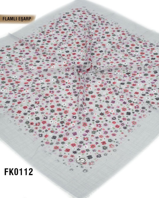 DOLCE İpek 100*100cm Flamlı Eşarp FK0112-4303FK0112