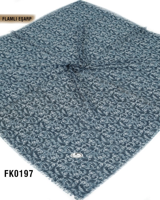 DOLCE İpek 100*100cm Flamlı Eşarp FK0197-4120FK0197