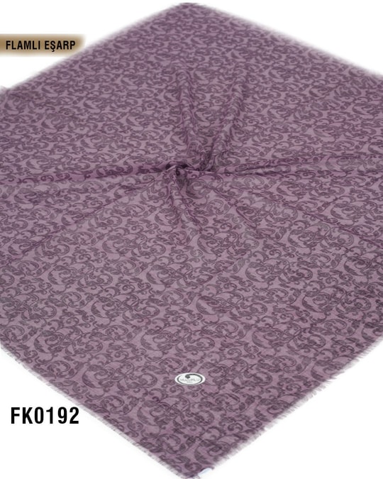 DOLCE İpek 100*100cm Flamlı Eşarp FK0192-4114FK0192