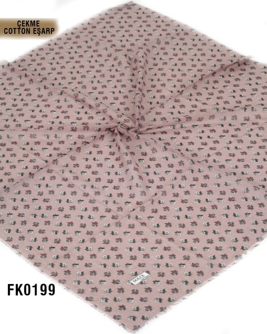 DOLCE İpek Çekme Pamuk Eşarp 100*100cm  FK0199-4122FK0199