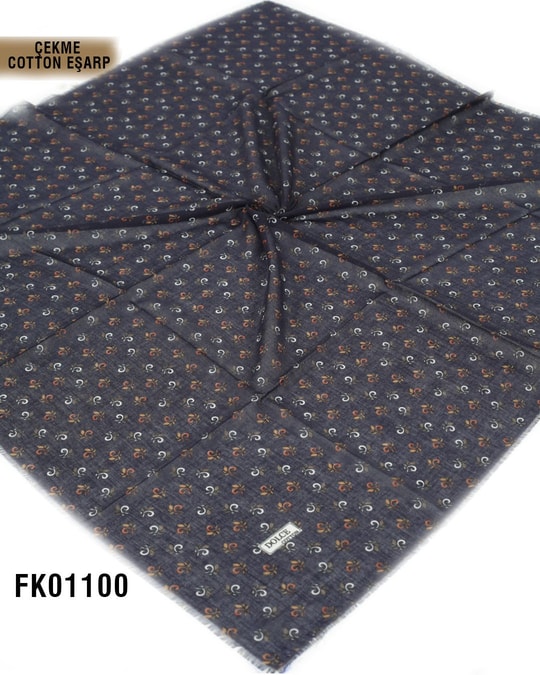 DOLCE İpek Çekme Pamuk Eşarp 100*100cm  FK01100-4123FK01100