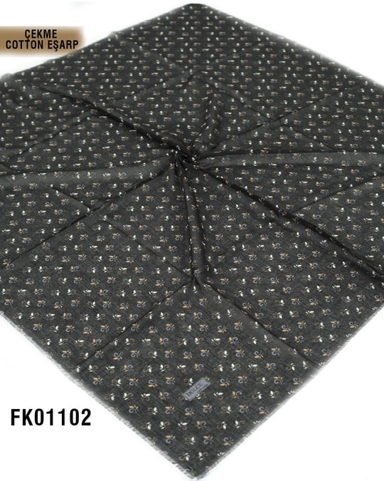 DOLCE İpek Çekme Pamuk Eşarp 100*100cm  FK01102-4125FK01102