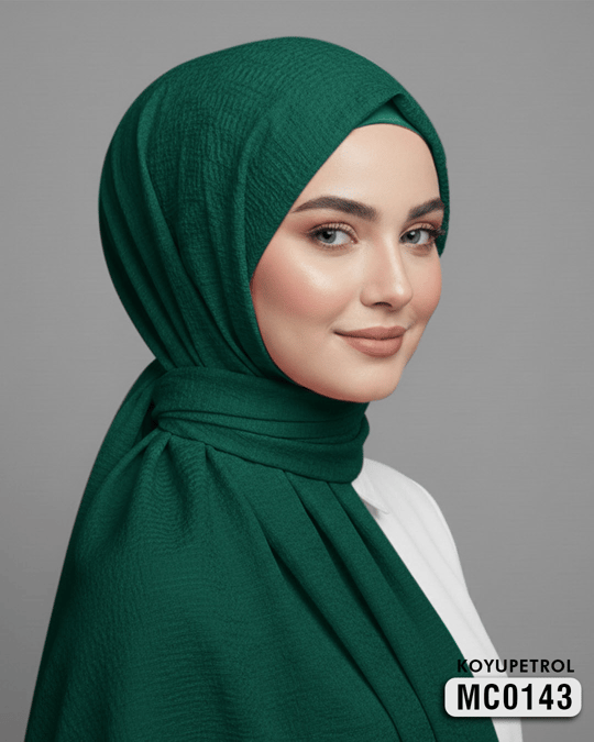 MİO CAZZ EŞARP 100*100 cm Koyu petrol MC0143-2107MC0143