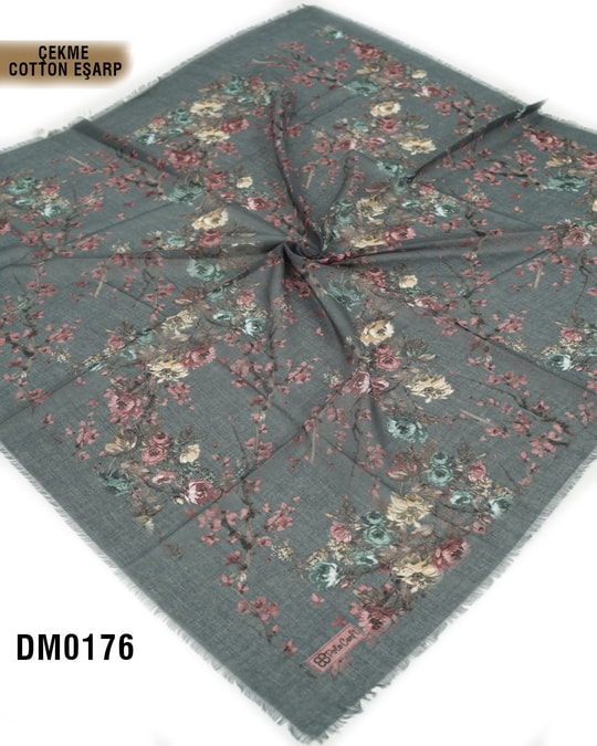 POLO CRAFT Çekme Pamuk Eşarp 100*100cm  DM0176-2123DM0176
