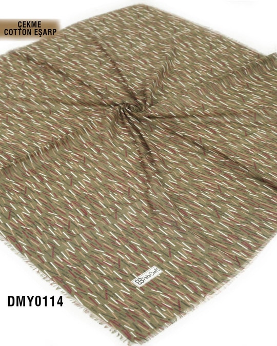 POLO CRAFT Çekme Pamuk Eşarp 100*100cm  DMY0114-3115DMY0114