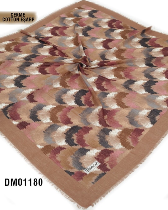 POLO CRAFT Çekme Pamuk Eşarp 100*100cm  DM01180-1836DM01180