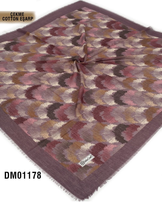 POLO CRAFT Çekme Pamuk Eşarp 100*100cm  DM01178-1834DM01178