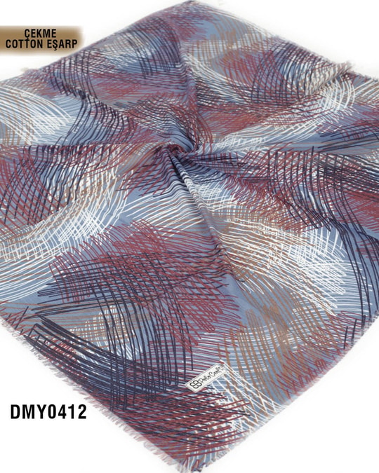 POLO CRAFT Çekme Pamuk Eşarp 100*100cm  DMY0412-2826DMY0412