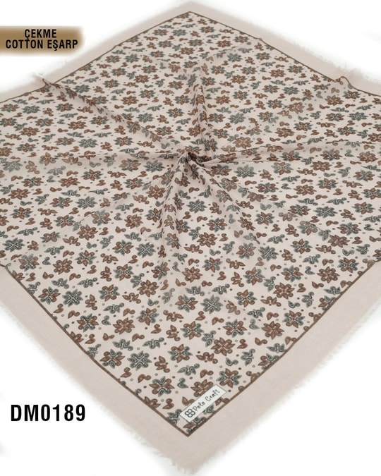 POLO CRAFT Çekme Pamuk Eşarp 100*100cm  DM0189-2004DM0189