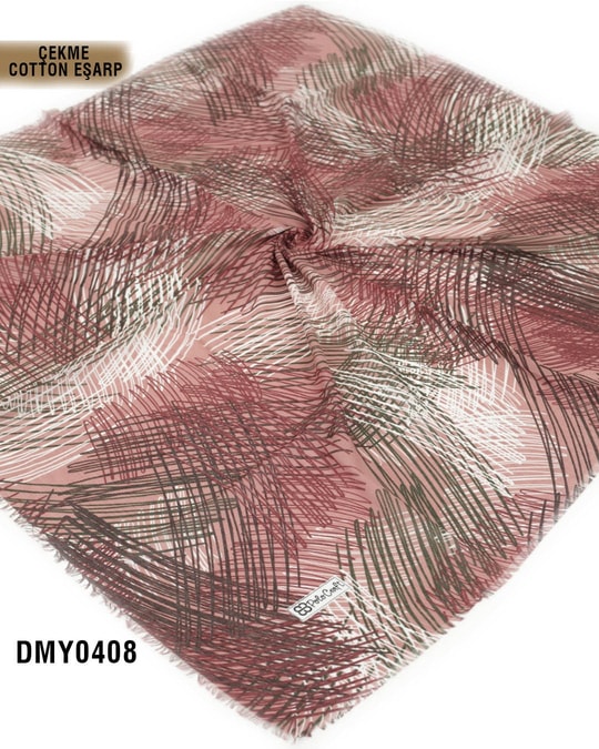 POLO CRAFT Çekme Pamuk Eşarp 100*100cm  DMY0408-2822DMY0408