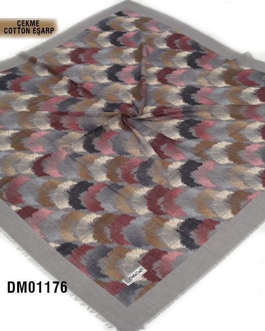 POLO CRAFT Çekme Pamuk Eşarp 100*100cm  DM01176-1832DM01176