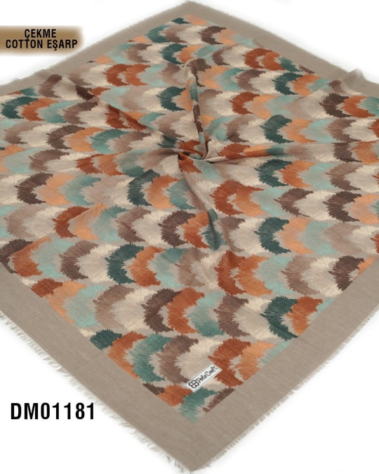 POLO CRAFT Çekme Pamuk Eşarp 100*100cm  DM01181-1701DM01181