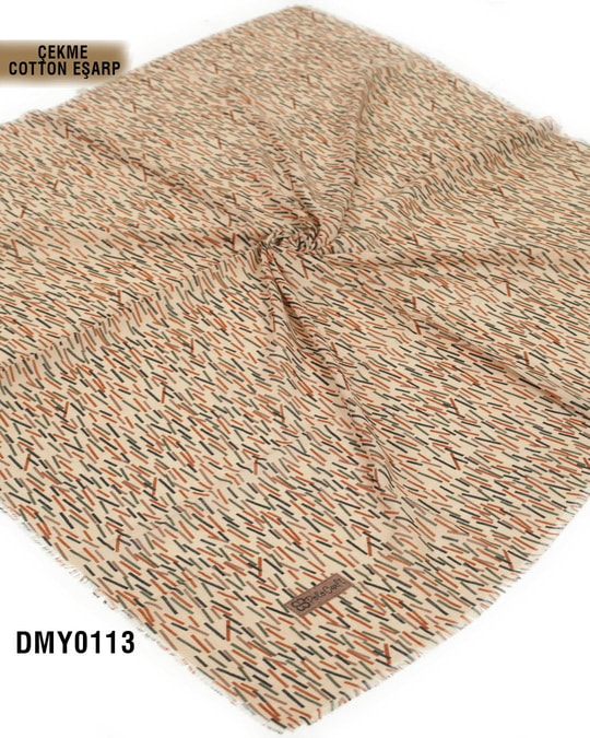 POLO CRAFT Çekme Pamuk Eşarp 100*100cm  DMY0113-3113DMY0113