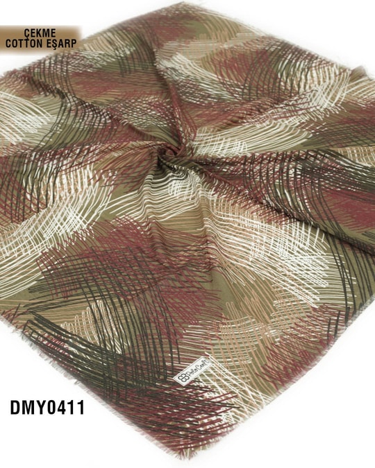 POLO CRAFT Çekme Pamuk Eşarp 100*100cm  DMY0411-2825DMY0411
