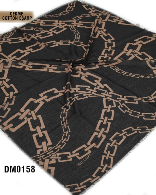 POLO CRAFT Çekme Pamuk Eşarp 100*100cm  DM0158-2336DM0158
