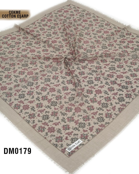 POLO CRAFT Çekme Pamuk Eşarp 100*100cm  DM0179-2126DM0179