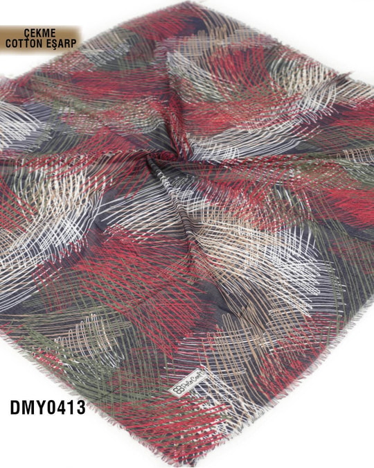 POLO CRAFT Çekme Pamuk Eşarp 100*100cm  DMY0413-2827DMY0413