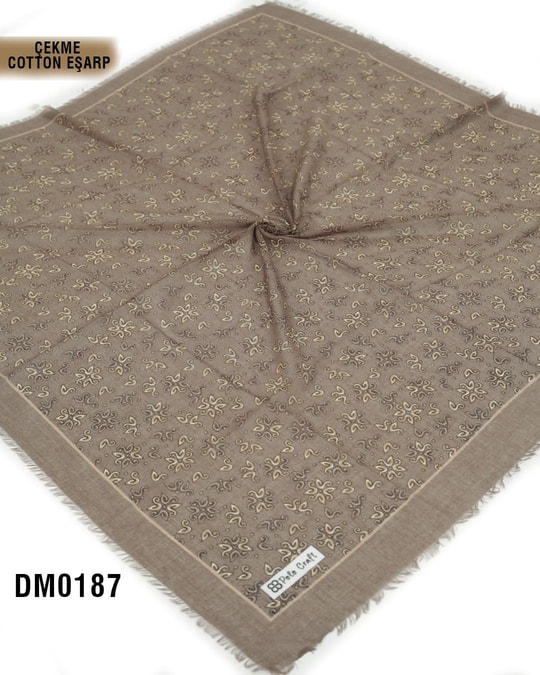 POLO CRAFT Çekme Pamuk Eşarp 100*100cm  DM0187-2135DM0187