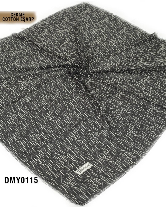 POLO CRAFT Çekme Pamuk Eşarp 100*100cm  DMY0115-3116DMY0115