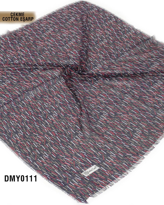 POLO CRAFT Çekme Pamuk Eşarp 100*100cm  DMY0111-3111DMY0111