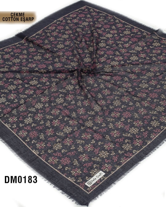 POLO CRAFT Çekme Pamuk Eşarp 100*100cm  DM0183-2130DM0183