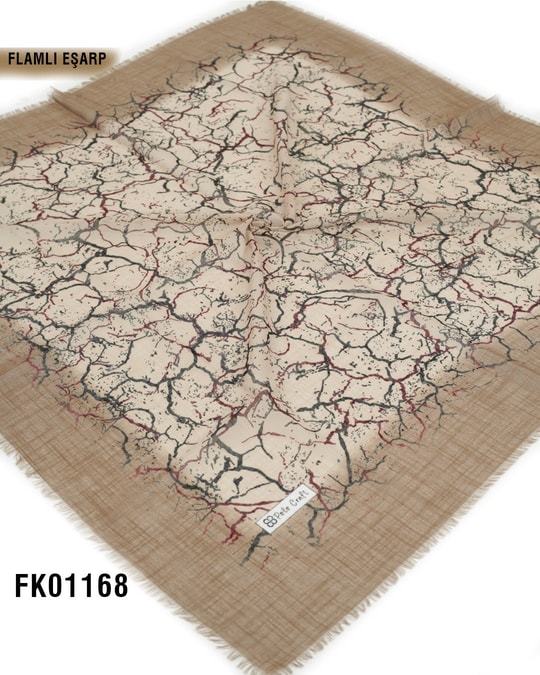 POLO CRAFT FLAMLI Pamuk Eşarp 100*100cm  FK01168-1424FK01168