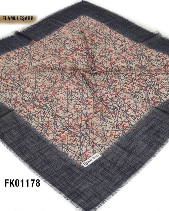 POLO CRAFT FLAMLI Pamuk Eşarp 100*100cm  FK01178-1435FK01178