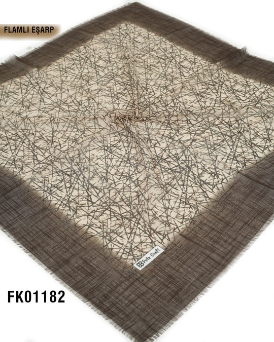POLO CRAFT FLAMLI Pamuk Eşarp 100*100cm  FK01182-1303FK01182