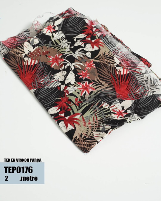 TEK En Pamuk Viskon Parça Kumaş TEP0176-76TEP0176