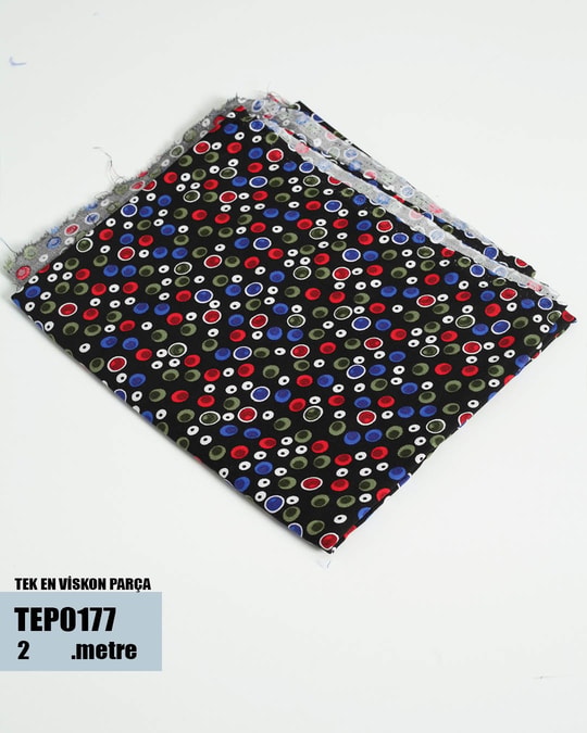 TEK En Pamuk Viskon Parça Kumaş TEP0177-77TEP0177