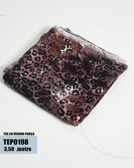 TEK En Pamuk Viskon Parça Kumaş TEP0198-98TEP0198