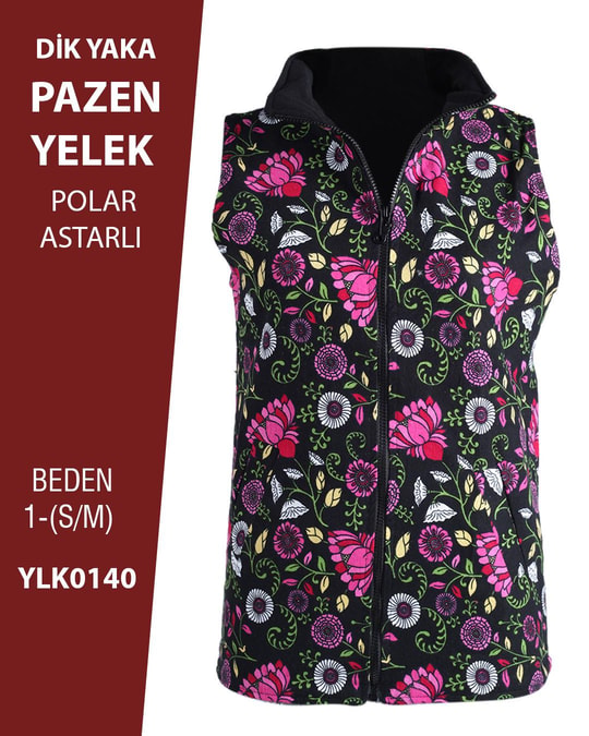 VİEMOR OTANTİK DİK YAKA PAZEN YELEK  S/M-1YLK0140