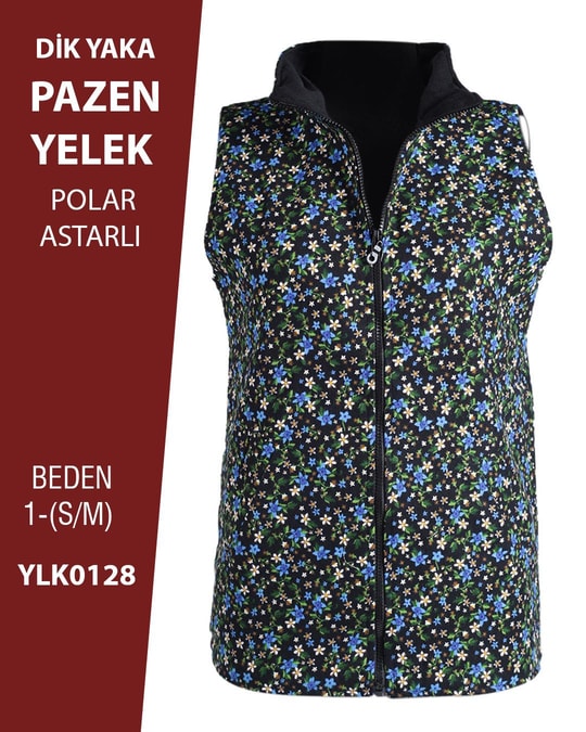VİEMOR OTANTİK DİK YAKA PAZEN YELEK  S/M-1YLK0128