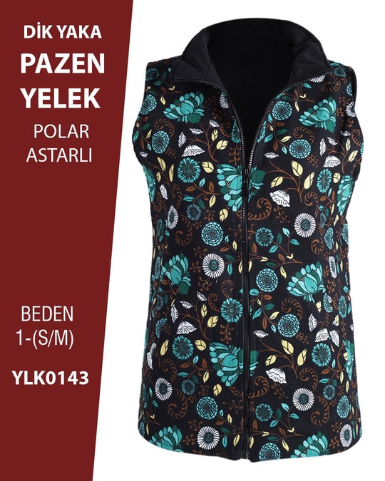 VİEMOR OTANTİK DİK YAKA PAZEN YELEK  S/M-1YLK0143