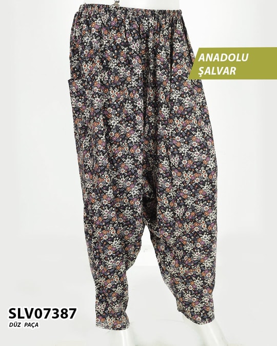 Viskon Düz Paça Anadolu Şalvar (cepli) SLV07387-1322SLV07387