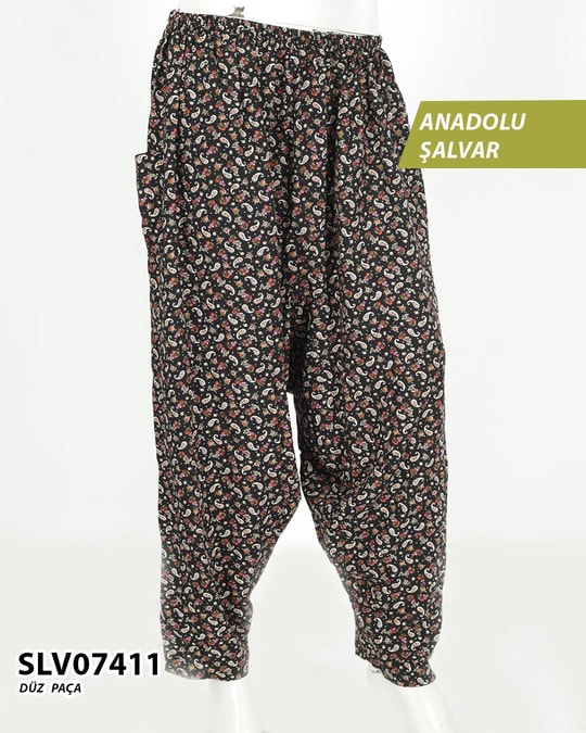 Viskon Düz Paça Anadolu Şalvar (cepli) SLV07411-1215SLV07411
