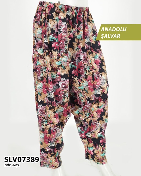 Viskon Düz Paça Anadolu Şalvar (cepli) SLV07389-1324SLV07389