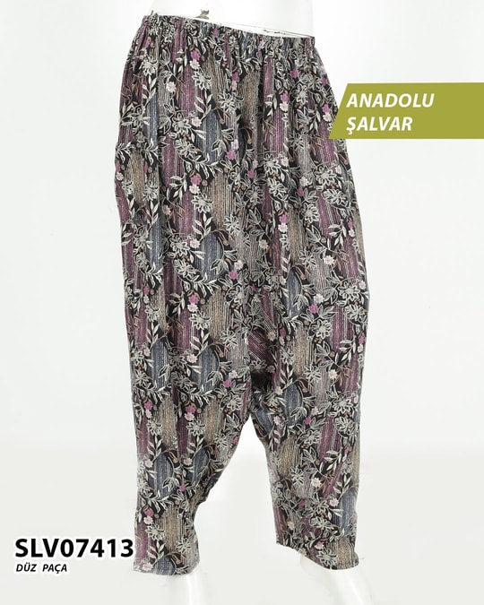 Viskon Düz Paça Anadolu Şalvar (cepli) SLV07413-1218SLV07413