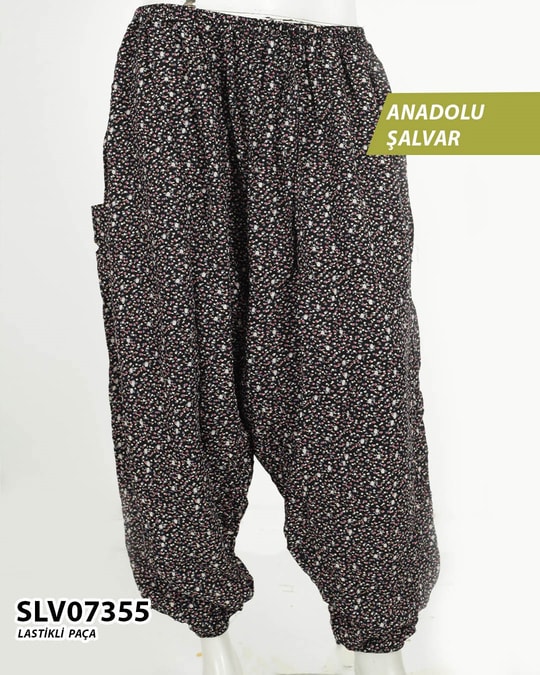 Viskon Lastik Paça Anadolu Şalvar  SLV07355-1003SLV07355