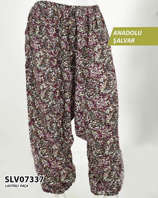 Viskon Lastik Paça Anadolu Şalvar  SLV07337-1118SLV07337