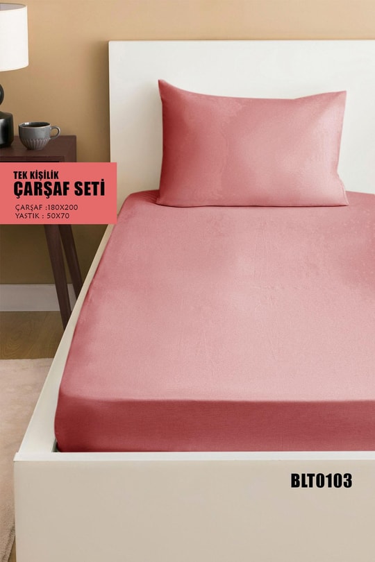 YASTIKLI Çift Kişilik Penye Çarşaf Seti 180x200cm BLT0103-30703BLT0103