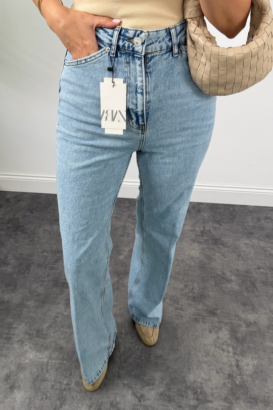 Premium Seri Kalem Paça Ütülü Palazzo Jean 1006