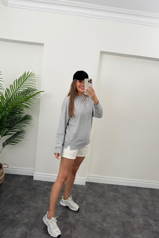 1. Sınıf Kalite Basic Sweat Gri