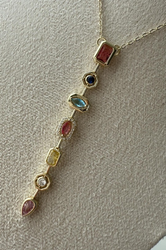 14K Özel Seri 7Element Kolye