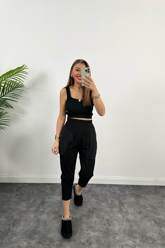 Bebe Marka Cep Detaylı Tasarım Jogger Pantolon