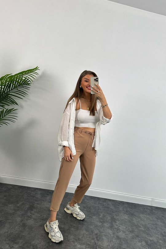 Beli Lastikli Mango Model Atlas Jogger Camel