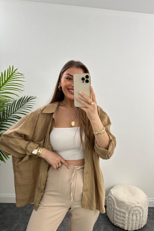 Beli Lastikli Mango Model Atlas Jogger Taş